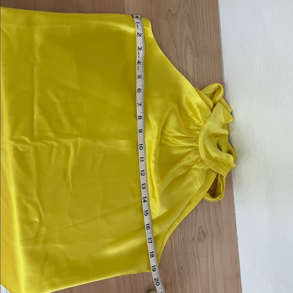 INC Sunny Yellow Silk Halter Tank - Picture 4 of 5